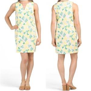 Cynthia Rowley Lemon Printed Sleeveless Shift Dress Size 4